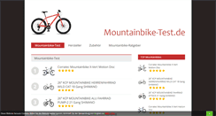 Desktop Screenshot of mountainbike-test.de